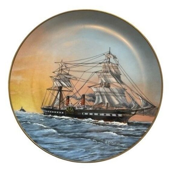 VTG Royal Cornwall Legendary Ships of the Seas Plate Collections By Estrehan 9" - Picture 7 of 16